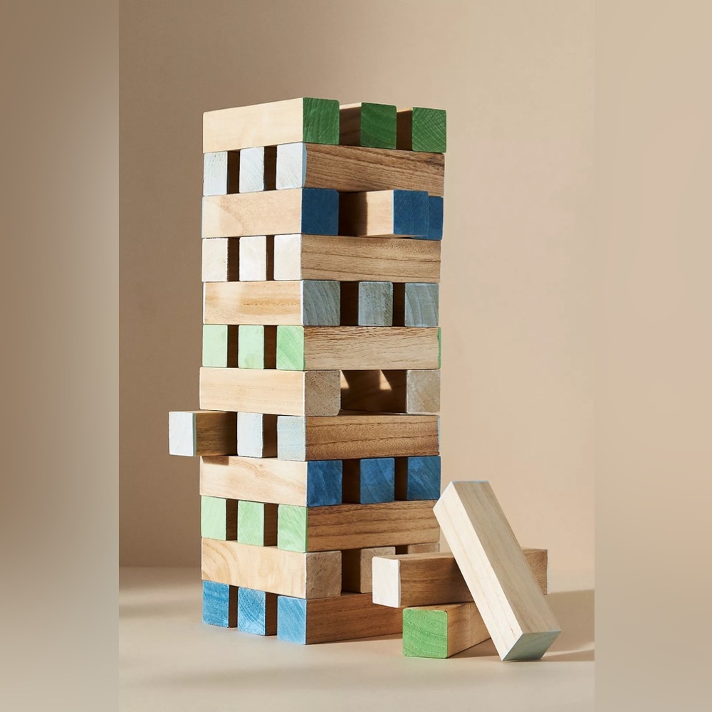 Anthropologie WOODEN MEGA JUMBLING TOWER Style No.  91533687